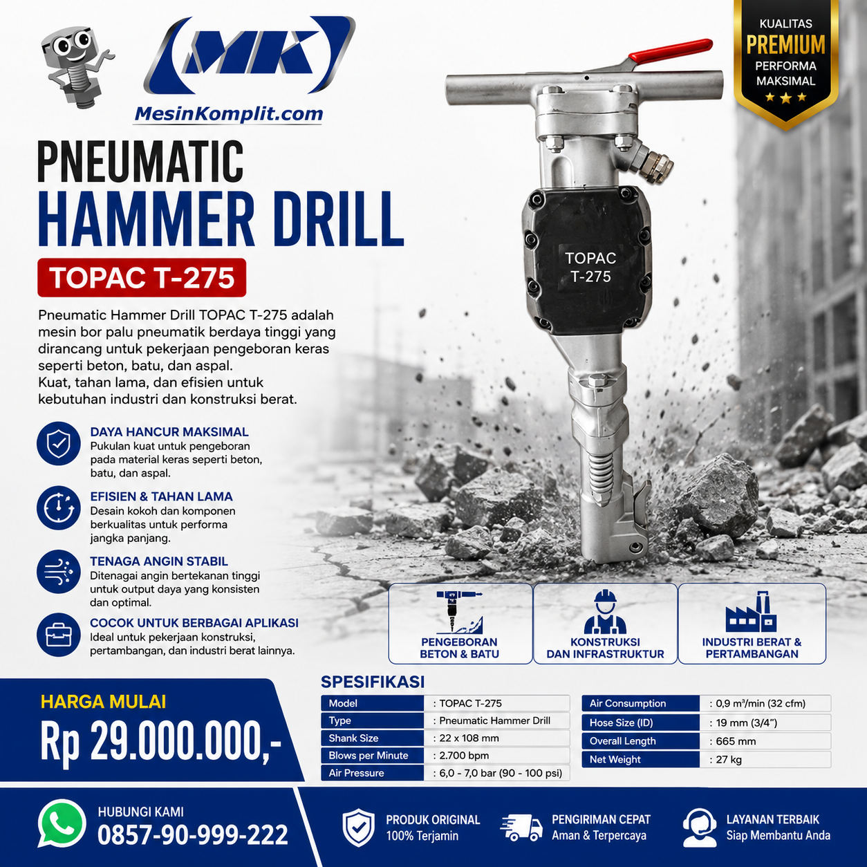 Pneumatic Jack Hammer (KS...